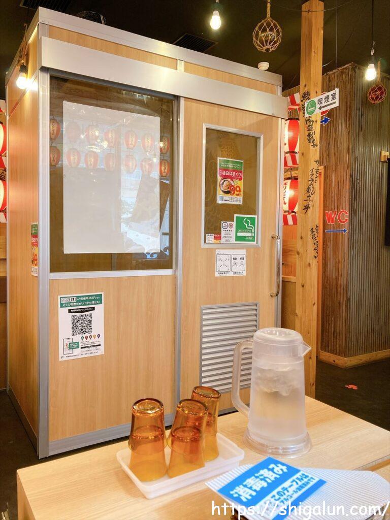 目利きの銀次の喫煙室