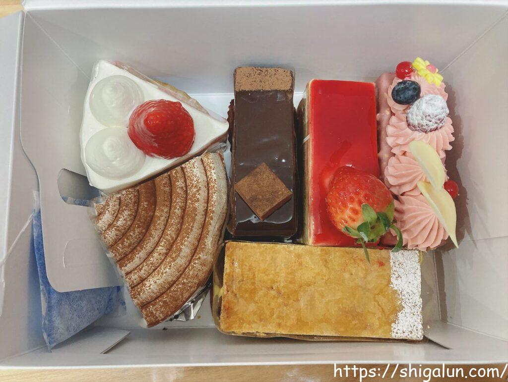 パティスリーカケサクPatisserie KAKESAKUのカットケーキ5種類