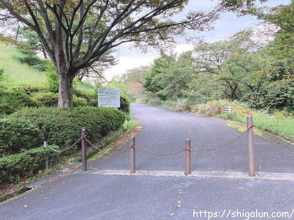 滋賀日産リーフの森　スロープの入り口