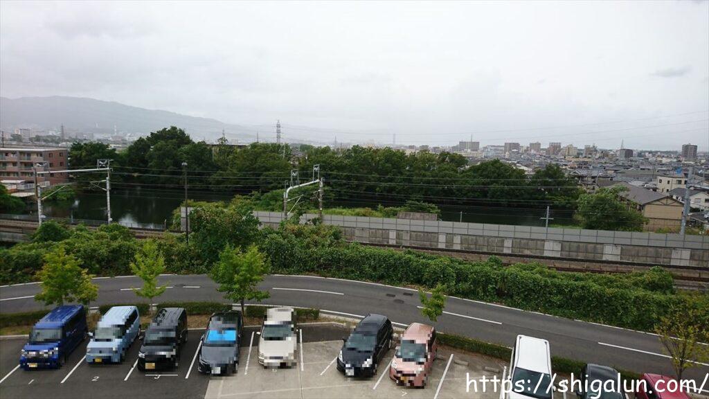 新幹線展望テラスから見た景色