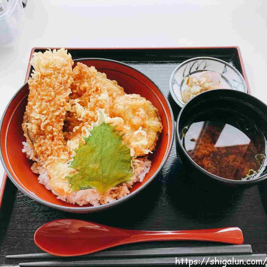 琵琶湖博物館レストランの湖の幸天ぷら丼食べてみた♪