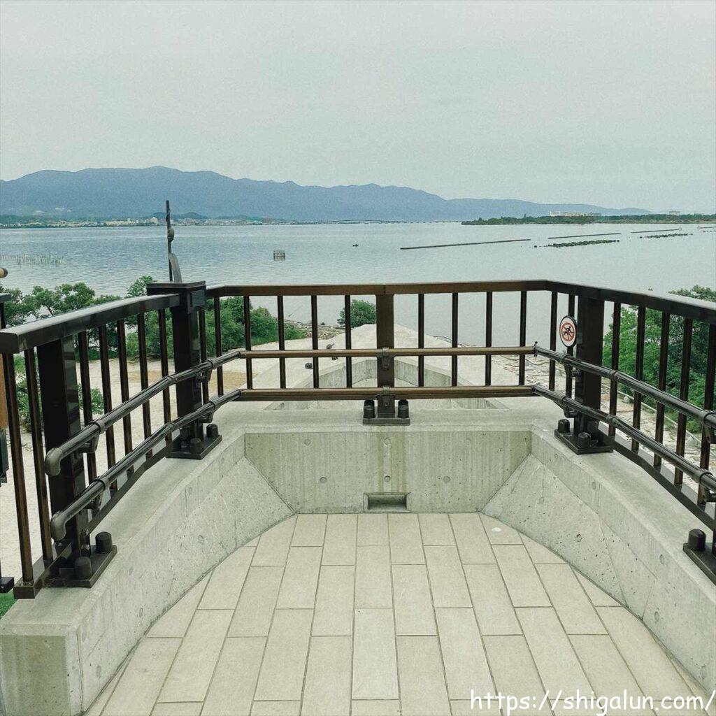 琵琶湖博物館の樹冠トレイル2 びわ湖デッキ