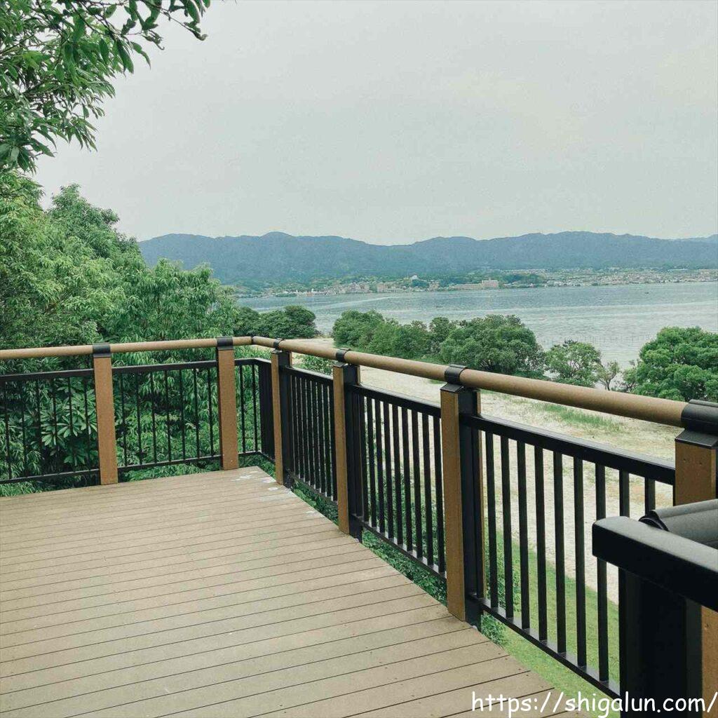 琵琶湖博物館の樹冠トレイル3 鳥の目デッキ