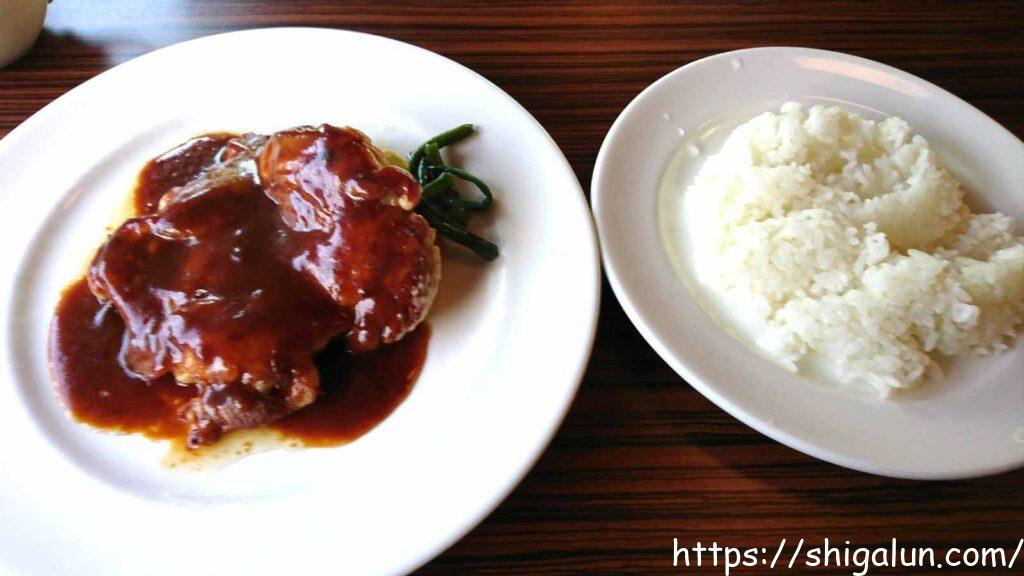 カフェダイニングmatsudaのハンバーグプレート